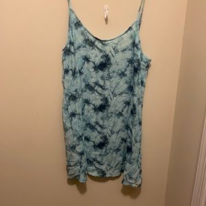 VS tie dyed dress, blue